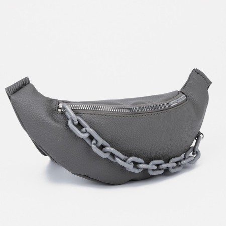 Lightning waist bag, gray color-2
