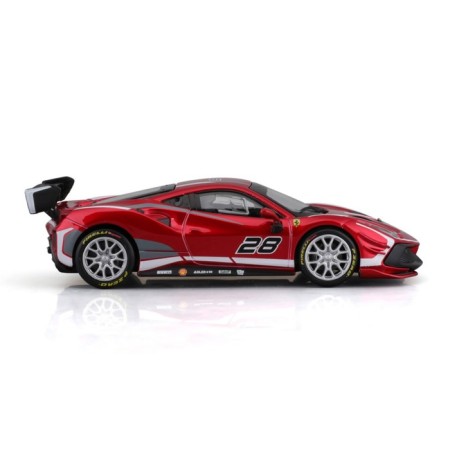 Racing machine Bburago Ferrari 488 Challenge Evo 2020, Die-Cast, 1:43, Red color-3