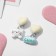 Clips children's "chosen" animals, cat, white blue color
