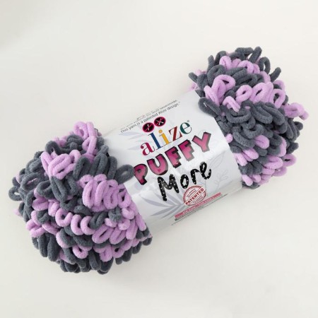 Yarn "Puffy More" 100 % micropoliester 11.5m/150g (6285)-1