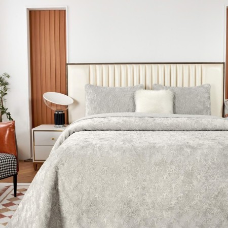 Cover with pillowcases Sofi de Marko "Rosalin", size 240x260 cm, 50x70 cm - 2 pcs, color light gray-2
