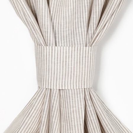 A set of curtains for the kitchen Ethel "StraightForward" 140x180 cm-2 pcs, pickups 2 pcs, linen 100%-2