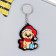 EVA keychain "Bear in the New Year's cap, with a Christmas ball" 5x3.6 cm