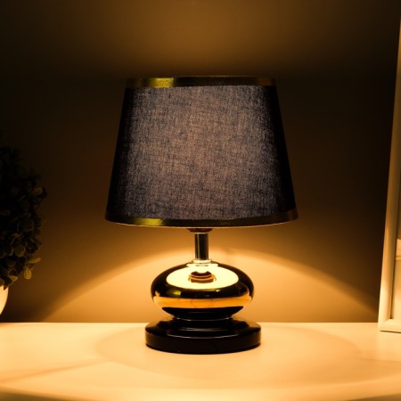 Traffic lamp with lampshade Risalux "Drops", 1 × 40 W, E27, Black /Gold, 17 × 17 × 24 cm-3