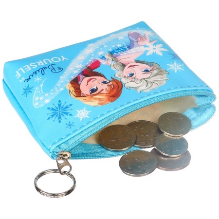 Ducky wallet, leatherette, on lightning, 11.5 x 2.5 x 8 cm, cold heart-2