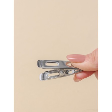 Clothespins of linen shade, 4.5 cm, 20 pcs, silver color-2