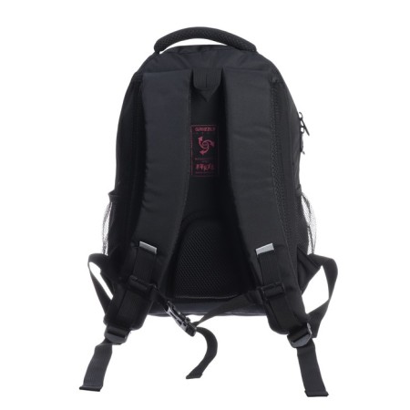 School backpack, 40 x 27 x 20 cm, Grizzly, ergonomic back, laptop department, black-4