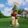 Garden figure "Frog - cottage is a buzz" 51x21x19cm