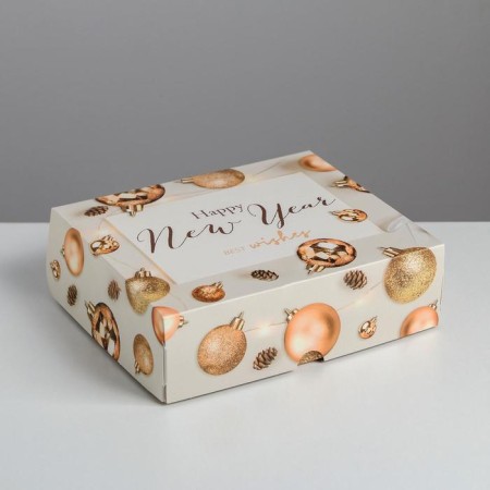 Packaging for confectionery "Happy New Year", 20 x 17 x 6 cm, New Year-1
