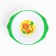 A set of children's dishes "Leopard", a plate on the suction cup 250ml, fork, spoon
