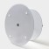 Glass fruit 2-tier round share "Marble Onyx", d = 25/20 cm, color gray color
