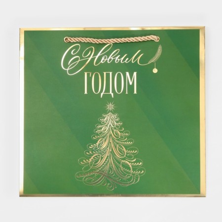 Laminated packet "Malachite", 25 x 23 x 18 cm, new year-6