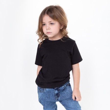 T -shirt children's, black color, height 92 cm-4