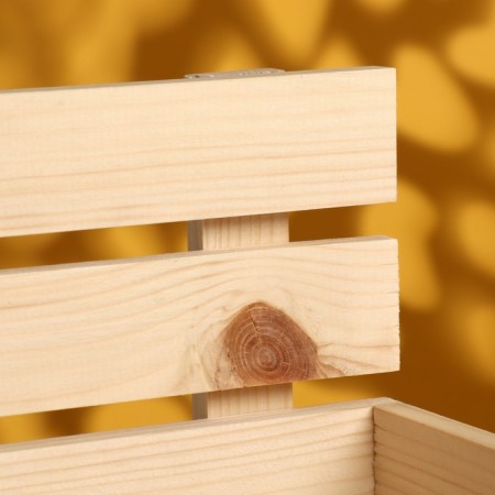 Kashpo wooden rack 24.5x16.5x19.5 cm natural-3
