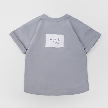 T -shirt Children's Amarobaby Stripe, height 122 cm, gray color-16