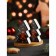 Ceramic set for spices on a wooden stand “Gingerbread Magic”, 2 objects: Solonka, Listen