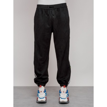 Joggers are sports male, size 56, black color-3
