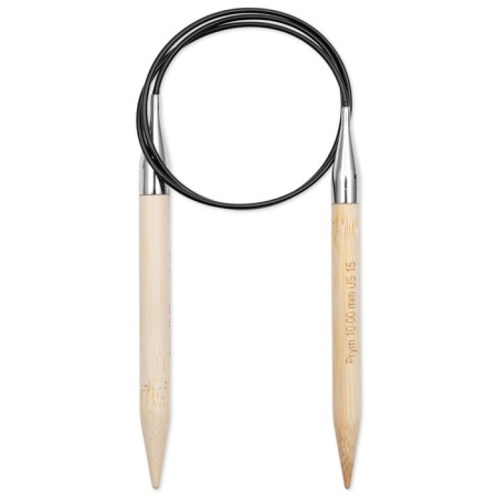 Circular knitting needles, bamboo, 10.0 mm/80cm, 1 pc-1