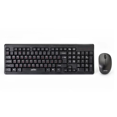 Keyboard set and mouse Perfeo Team, membranes, 1000 dpi, USB, black-6