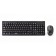 Keyboard set and mouse Perfeo Team, membranes, 1000 dpi, USB, black