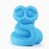 The piggy bank "Snake", Blue, 15.5 x 12.5 cm