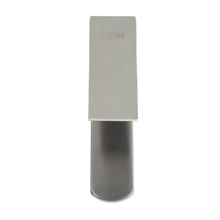Sink mixer Zein ZS-4, high, square, cartridge 35 mm, stainvated. Steel, satin-4