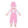 Soft toy "doll", pink suit, laughs