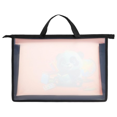 Folder with A4 handles, 335 x 235 x 55 mm, plastic, pens, Calligrata "Panda"-2