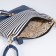 Bag Cross-Bodi with a zipper, blue color