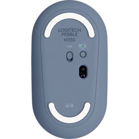 Mouse Logitech Pebble M350 Blue/Blue Optical (1000dpi) Silent Wireless BT/Radio U 107350-3