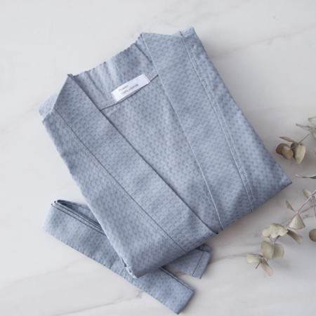 Wafel dressing gown Economy and I am size 50-52, gray, 100% cotton, 200g/m2-4