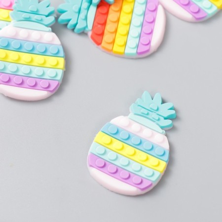 Decor for creativity Rubber "Pineapple" set of 15 pcs mix 3.7x2.4 cm-2