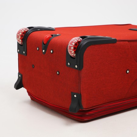 Big suitcase 28 ", a lightning department, code castle, 3 wheels, 2 outer pockets, red color-7