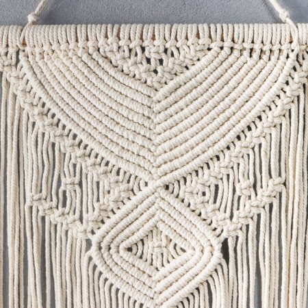 Panel wall -mounted macrame "Necklace" natural 67x45 cm-1