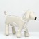 Dog raincoat, size XS (DS 18, OG 25-30, Osh 25 cm), white