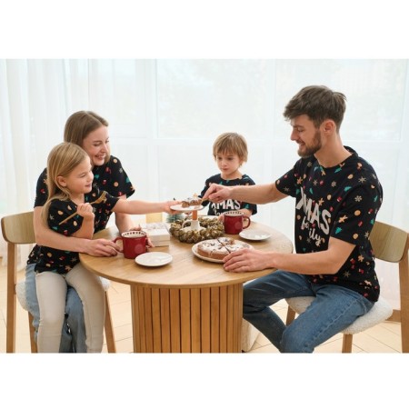 Women's T -shirt KAFTAN "XMAS FAMILY" p. 40-42, black-10