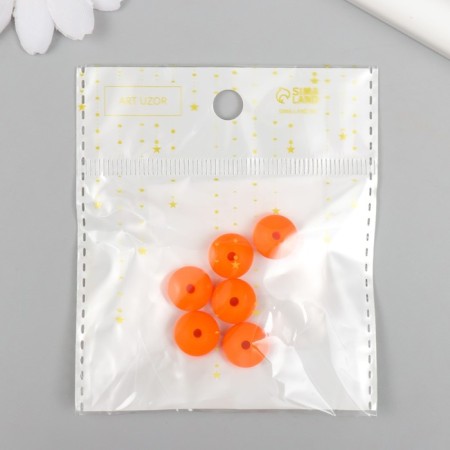Busina silicone "flattened" orange-red d = 1.2 cm-2