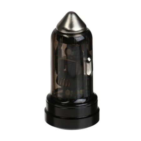 Luazon AR-CA01, USB, Type-C, PD, 20 W, transparent, black 994018 automobile charger-3