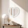 Wall mirror "Heart", 41x35 cm, white with gold