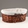 Wicker basket, 34 x 25/14cm