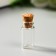 Decor for creativity Glass "A bottle with a cork", 2 ml, 2.5x1x1 cm