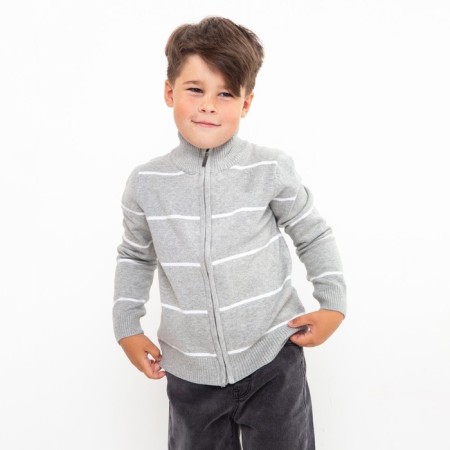 Jumper for the boy, the color is gray/color white, height 116 cm (6)-1