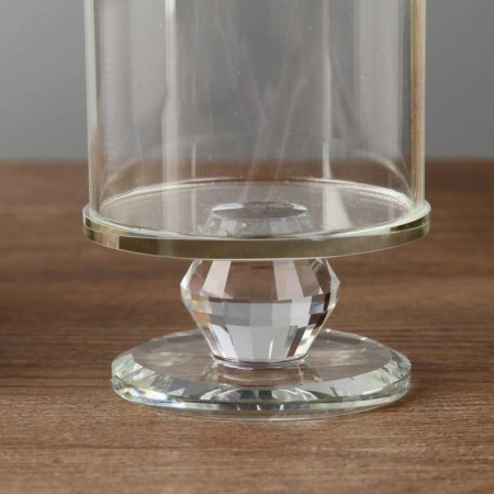Glass of glass per 1 candle "Crystal cone" 10x6.6x6.6 cm-2