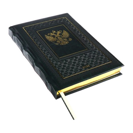 Dated diary 2024 A5 176 sheets, Devente.symbol, firm artificial leather cover, stamping foil, lies, cream block 70 g/m2, green-3