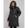 Coat insulated winter female, size 48, black color