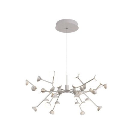 Suspended chandelier Mantra Adn, Led, 5500lm, 3000k, 350 mm, matte white color