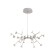 Suspended chandelier Mantra Adn, Led, 5500lm, 3000k, 350 mm, matte white color