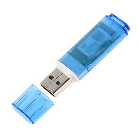 Flash drive Smartbuy Glossy, 4 GB, USB2.0, th Up 25 MB/s, PBU up to 15 MB/s, blue-1