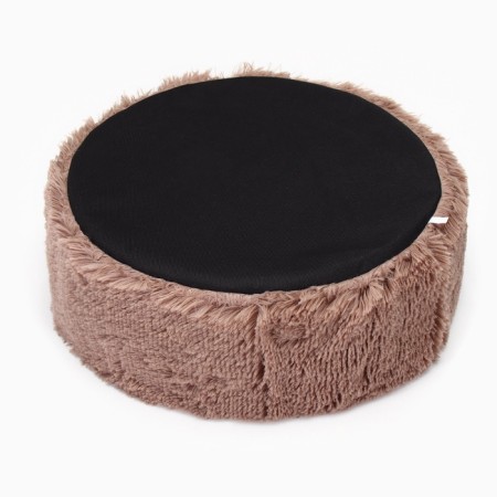 Lynchik for animals, with a pillow, fur, satin, periodotex, 40 x 40 x 16 cm, brown-5