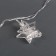 Garland “thread” 4.5 m with nozzles “clothespins-stars”, IP20, transparent thread, 20 LED, glow warm white, 220 V